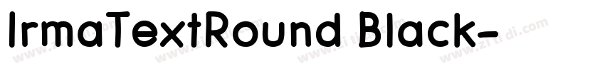 IrmaTextRound Black字体转换